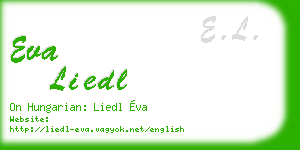 eva liedl business card