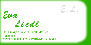 eva liedl business card